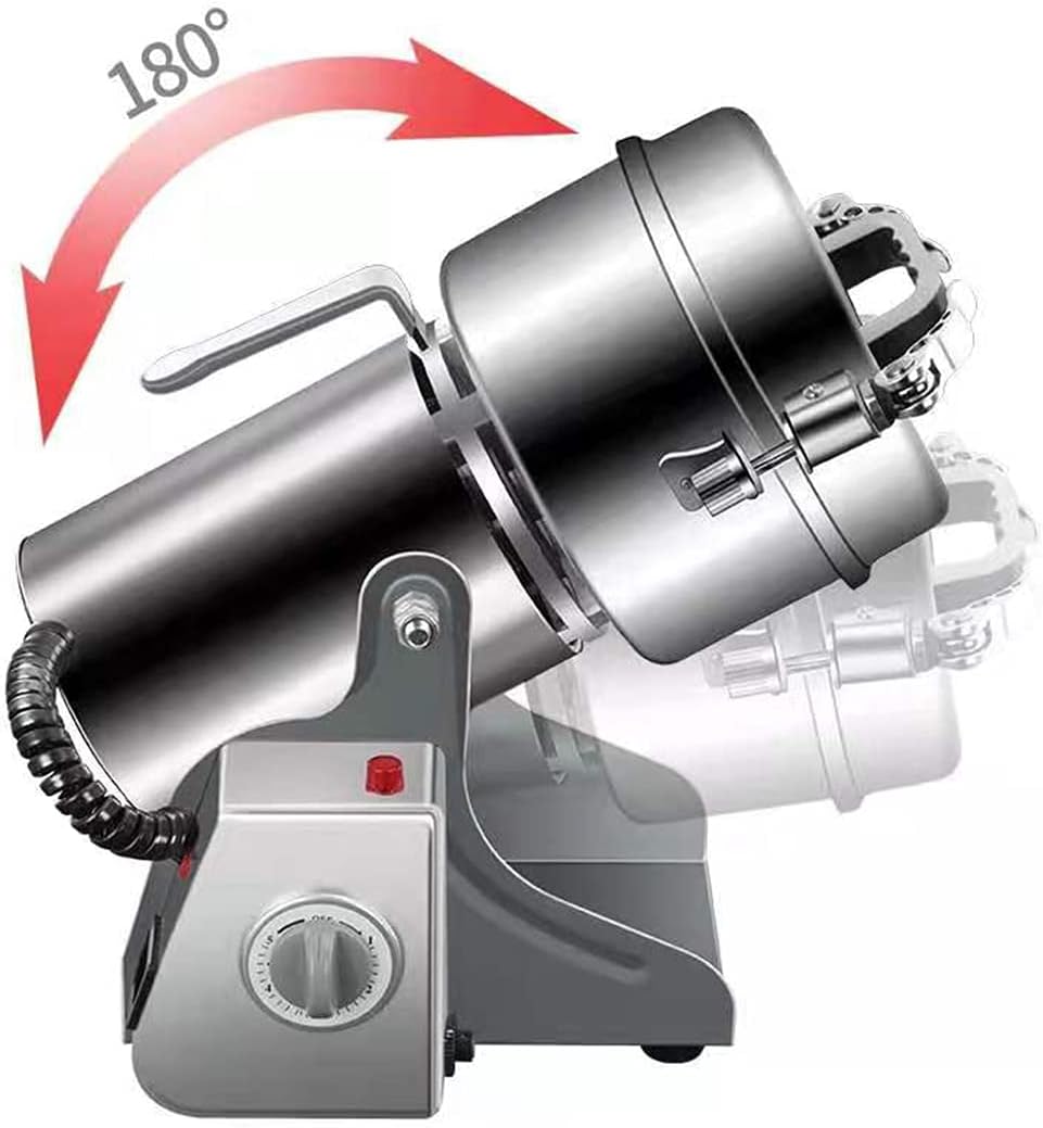 Große Kapazität 2500G / 3000W Kräutermühle, Leistungsstarke Mühle für Getreide, Gewürze, Mixer und Trockenfutter Mühle