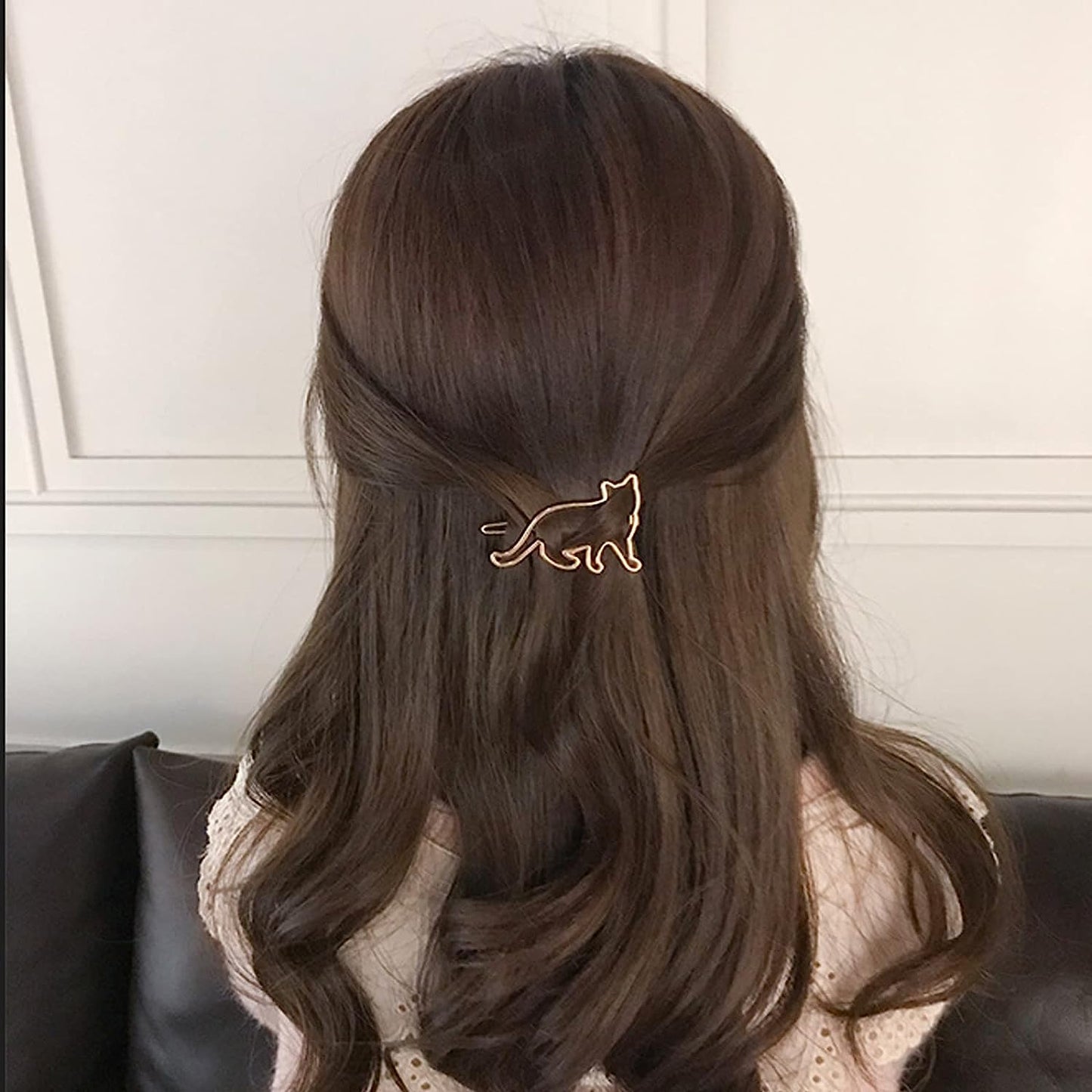 Neue Koreanische Blondhaar-Nadel, Katzeform Haarnadel Tier Haar Clip