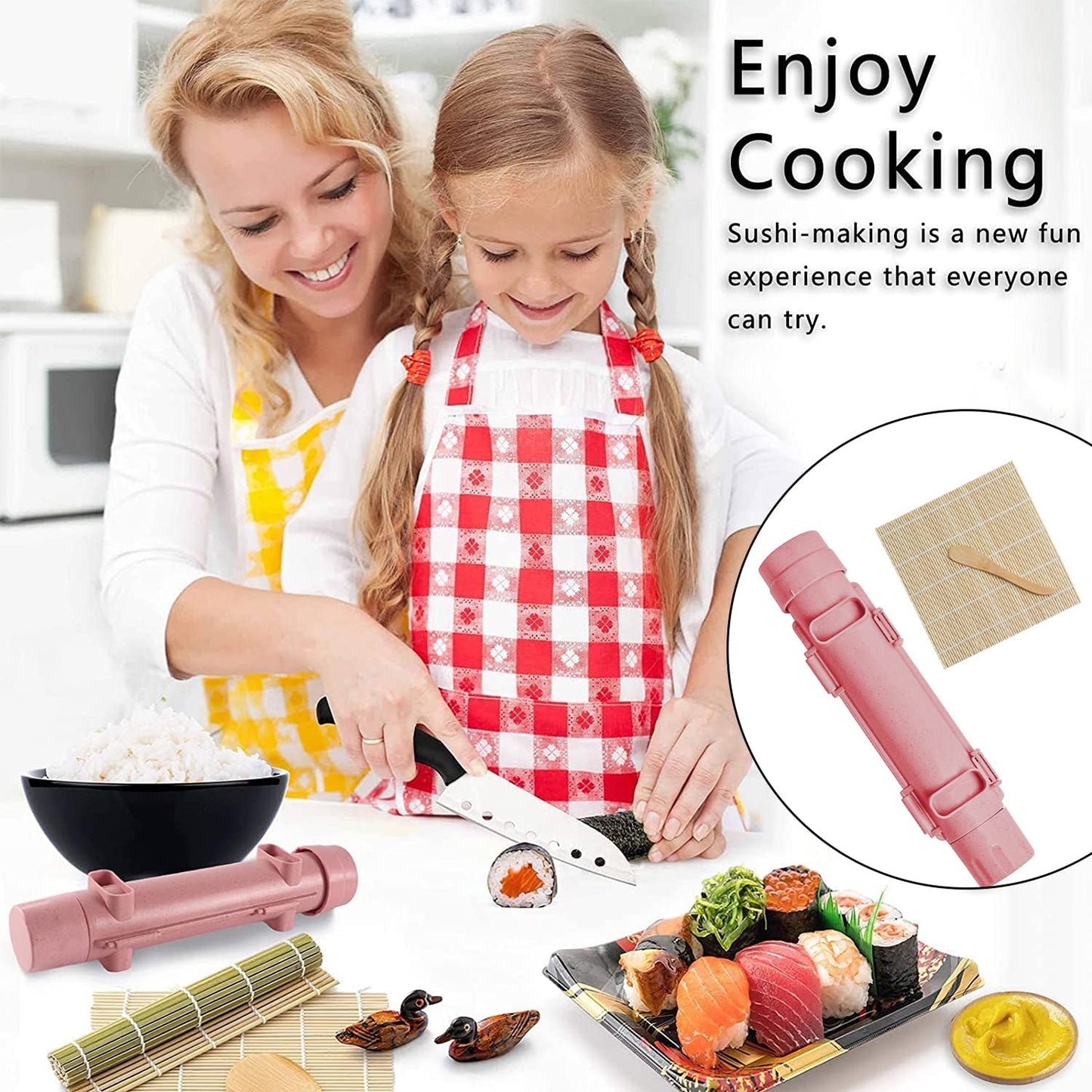 Sushi Maker Reis Roll Form, Sushi Bazooka Maschine Set