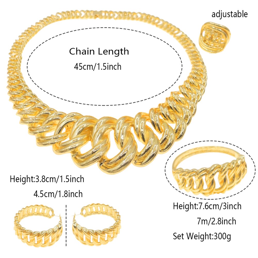 Mode Damen Halskette Schmuck-Set, Vergoldeter Anhänger
