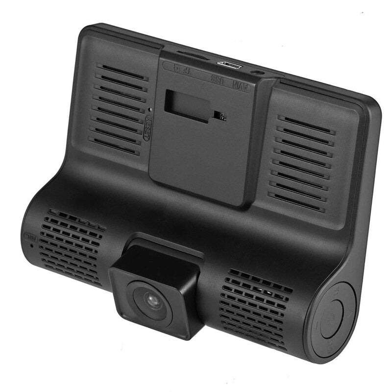Auto-DVR, 3 Kameras, Full HD 1080P, Dual-Objektiv, Auto-DVR-Kamera, 4,0-Zoll-LCD-Bildschirm mit 170-Grad-Rückansicht