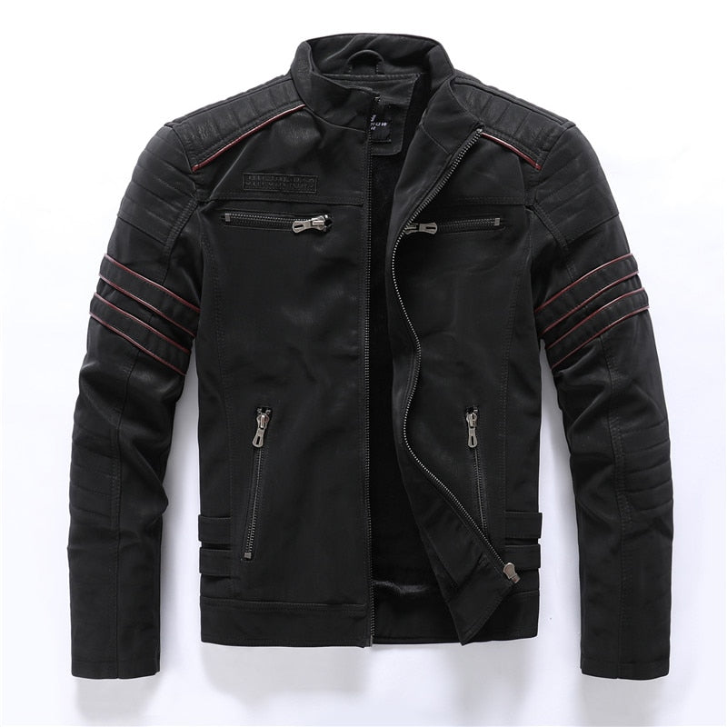 Männer Winter Fleece Warme Motorrad Windjacke