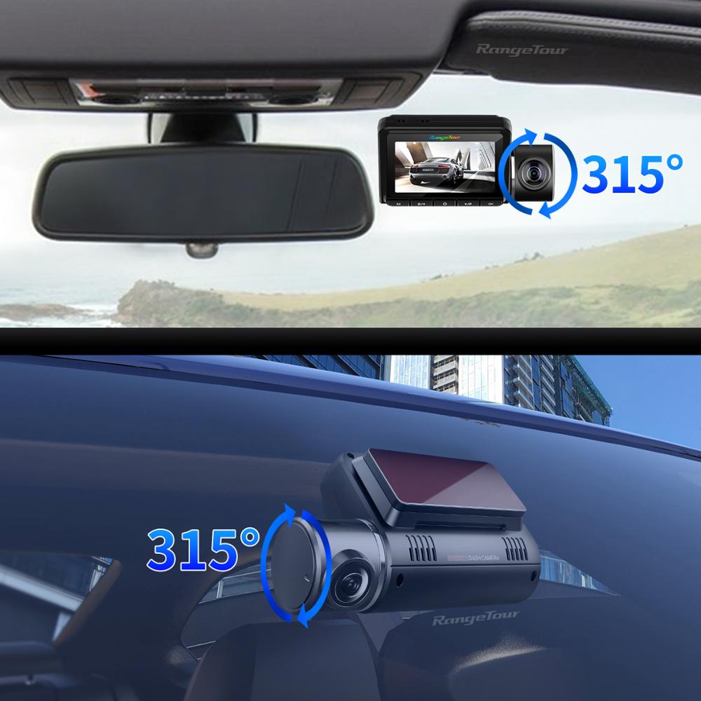 2-Kameras Car DVR mit WiFi ADAS Dash Cam Dual Lens 1080P+1080P, doppelte Videoaufnahme