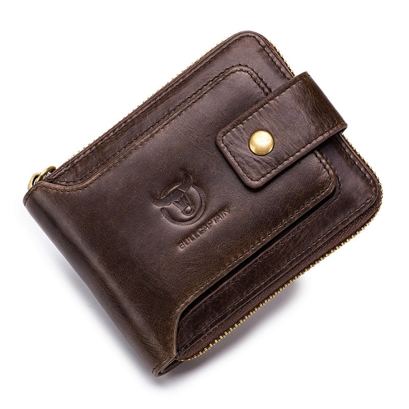Männer Brieftasche aus echtem Leder, Multifunktions Geldbörse