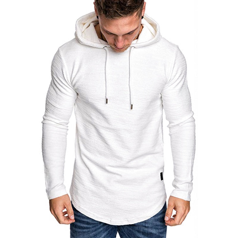 Neue Marke einfarbige langarm Mode Sweatshirt für Männer