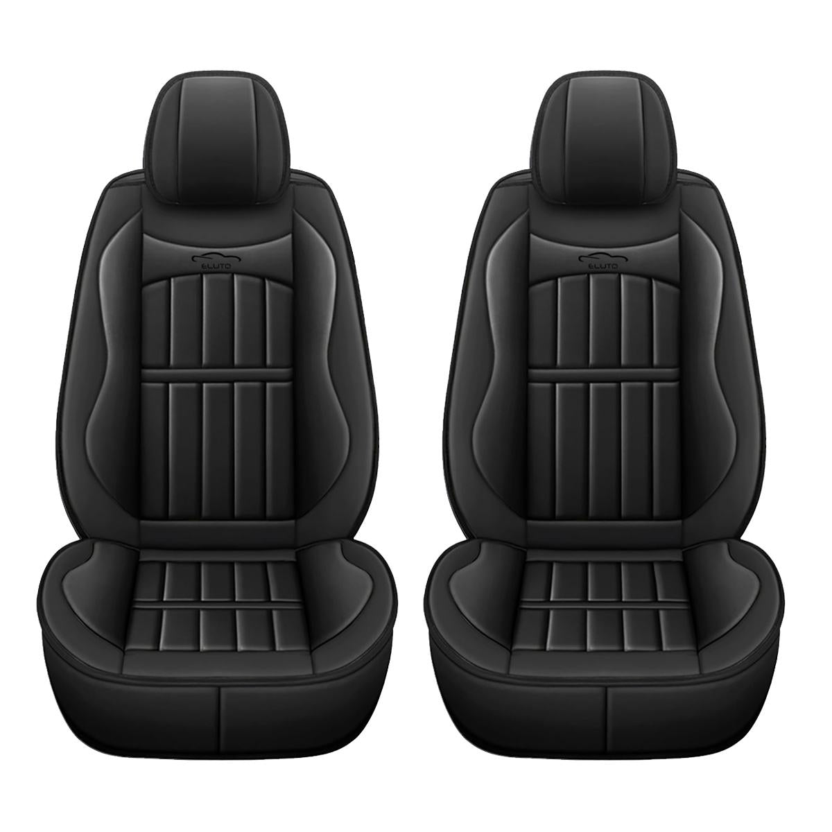 11PCS 5 Sitze Autositzbezüge inkl. Schutz Kissen Deluxe aus Leder Vorne + Hinten Komplettes Set