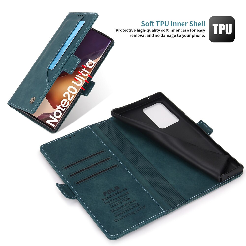 Luxus Ledertasche Für Samsung Galaxy Note 20, Ultra 10, 9 Plus, Note20ultra, Magnetische Flip Wallet Card Slots