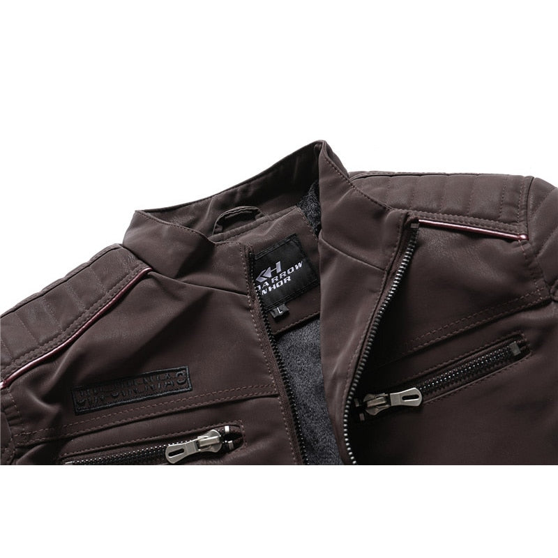 Männer Winter Fleece Warme Motorrad Windjacke