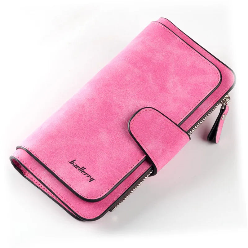 2023 Women Wallets Fashion Long PU Leather Top Quality Card Holder Classic Female Purse Zipper Wallet For Women