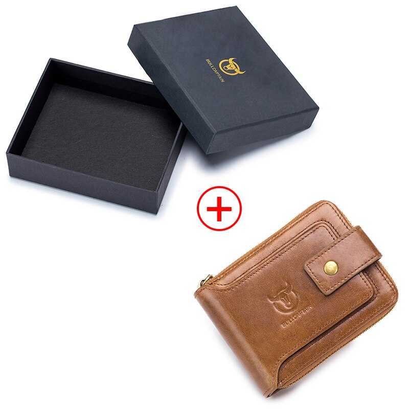 Männer Brieftasche aus echtem Leder, Multifunktions Geldbörse