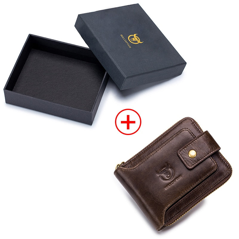 Männer Brieftasche aus echtem Leder, Multifunktions Geldbörse