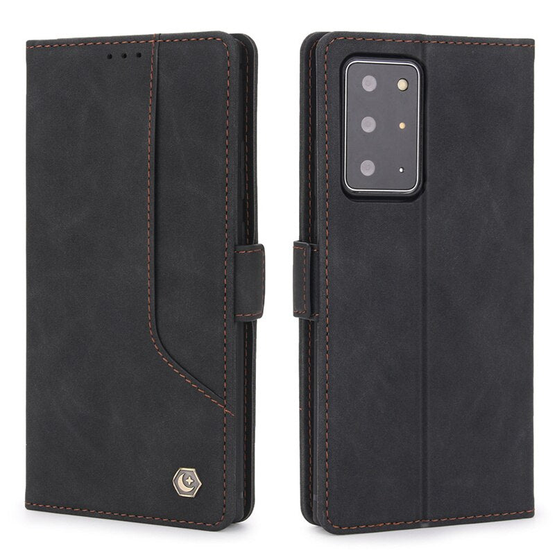 Luxus Ledertasche Für Samsung Galaxy Note 20, Ultra 10, 9 Plus, Note20ultra, Magnetische Flip Wallet Card Slots
