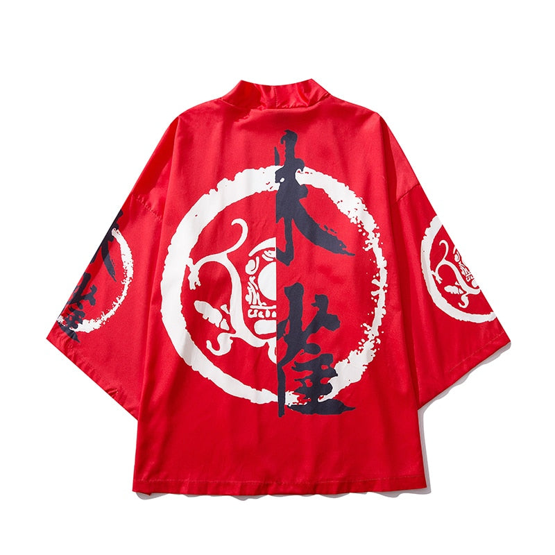 Bebovizi Japan Stil Katze Gedruckt, Dünne Kimono Japanischen Streetwear