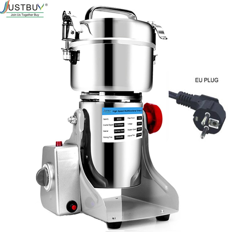 Leistungsstarke Kräutermühle, 220V EU/UK Stecker Gute Qualität Trockenfutter Kräuter, Kaffeemühle, Gewürze Mühle