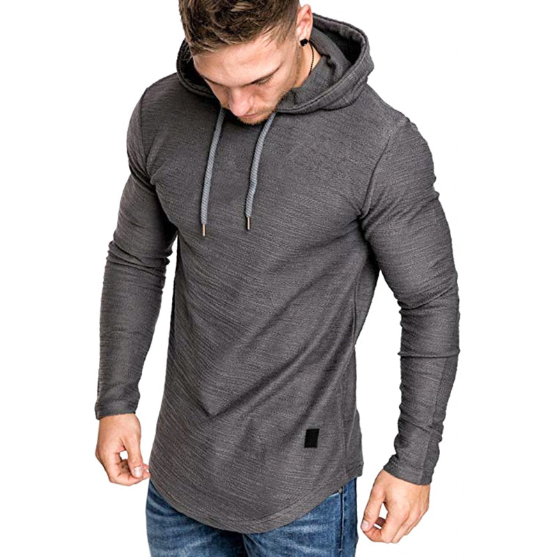 Neue Marke einfarbige langarm Mode Sweatshirt für Männer