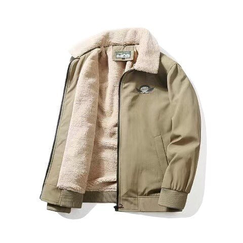 Herren Zipper Mantel Männer, 2023 hohe Qualität Herbst Winter Jacke