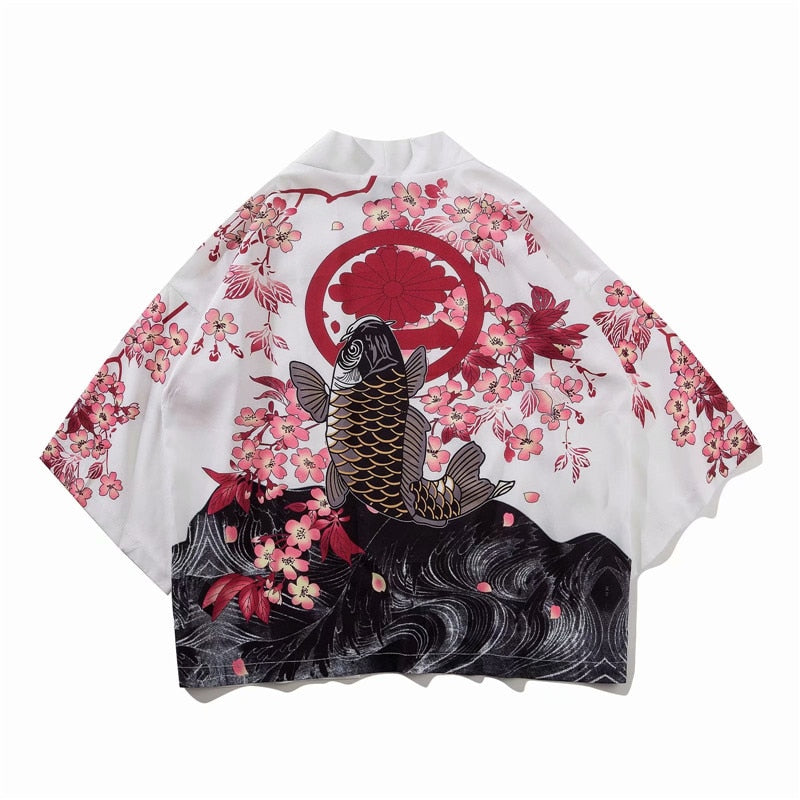Bebovizi Japan Stil Katze Gedruckt, Dünne Kimono Japanischen Streetwear