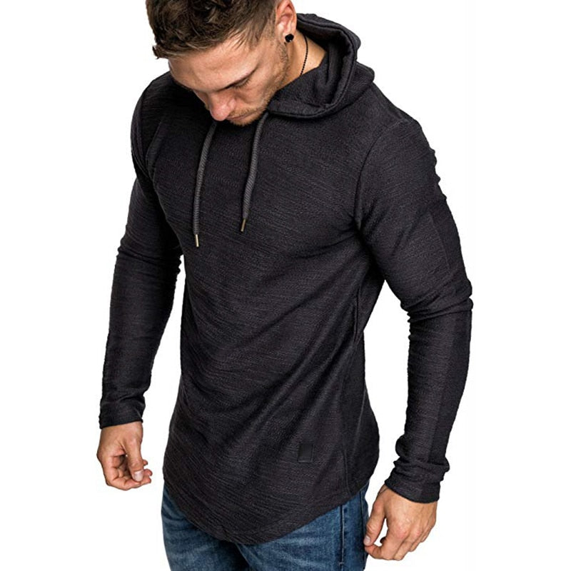 Neue Marke einfarbige langarm Mode Sweatshirt für Männer