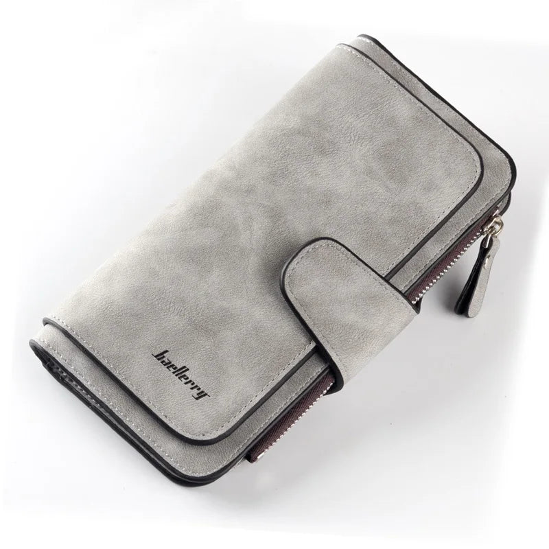 2023 Women Wallets Fashion Long PU Leather Top Quality Card Holder Classic Female Purse Zipper Wallet For Women
