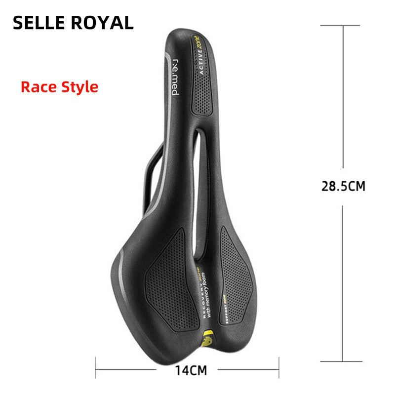 SELLE ROYAL MTB-Fahrrad-Sattelschiene, hohl, atmungsaktiv, absorbierend, regenfest, weicher Memory-Schwamm, Fahrrad-Fahrradsitz