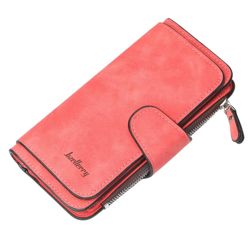 2023 Women Wallets Fashion Long PU Leather Top Quality Card Holder Classic Female Purse Zipper Wallet For Women