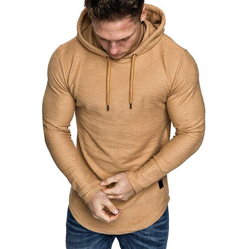 Neue Marke einfarbige langarm Mode Sweatshirt für Männer
