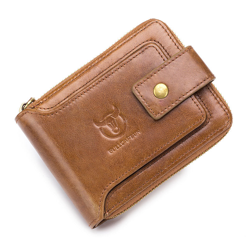 Männer Brieftasche aus echtem Leder, Multifunktions Geldbörse