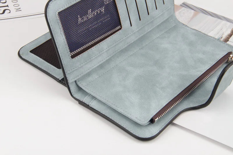 2023 Women Wallets Fashion Long PU Leather Top Quality Card Holder Classic Female Purse Zipper Wallet For Women