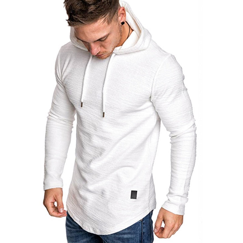 Neue Marke einfarbige langarm Mode Sweatshirt für Männer