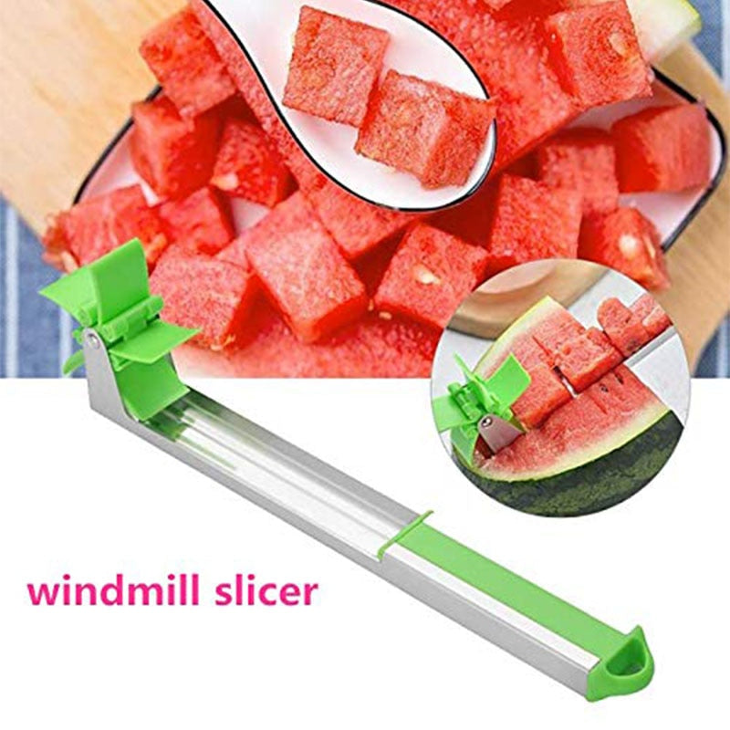 WALFOS Wassermelonenschneider aus Edelstahl, Windmühlen-Design