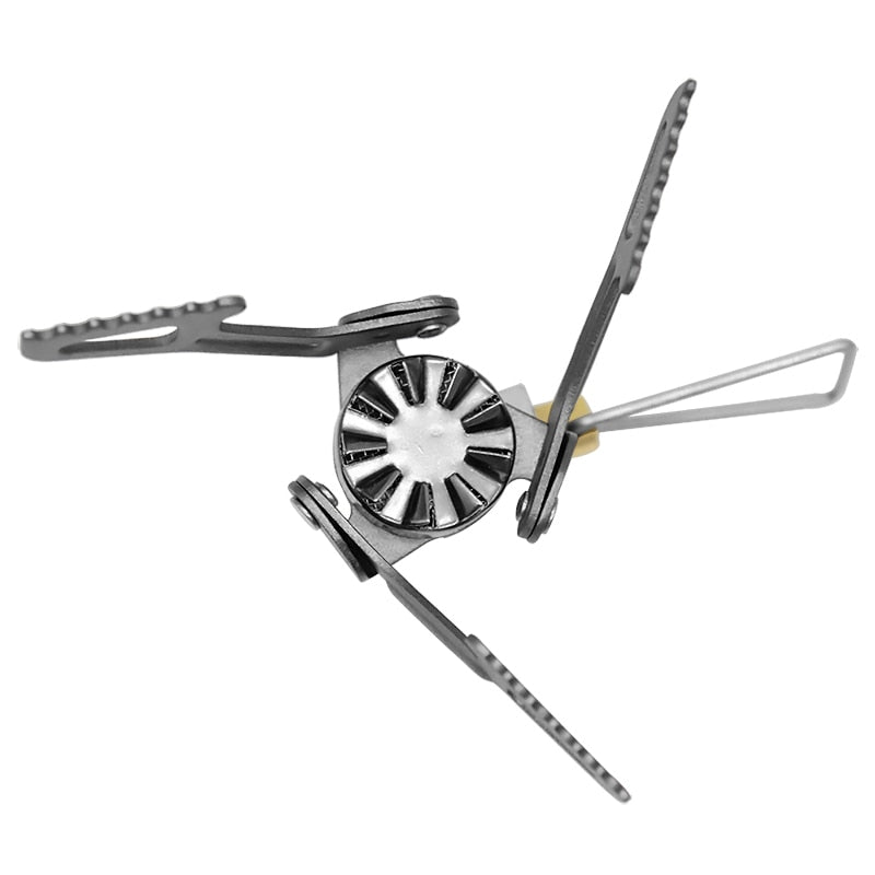 BRS Outdoor Gasherd Camping Gasbrenner, Tragbarer Mini-Titanofen, Überlebensofen Gaskocher BRS-3000T
