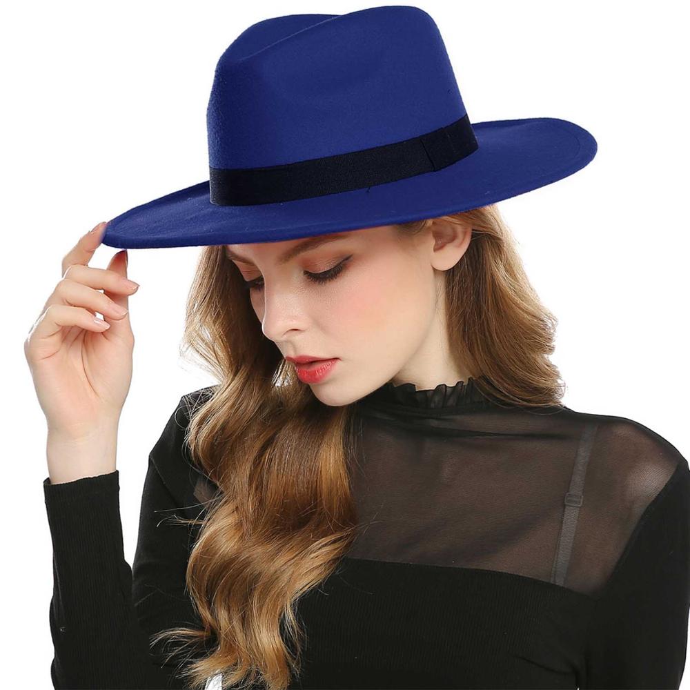 Schwarz Rot Fedora Hüte Für Frauen