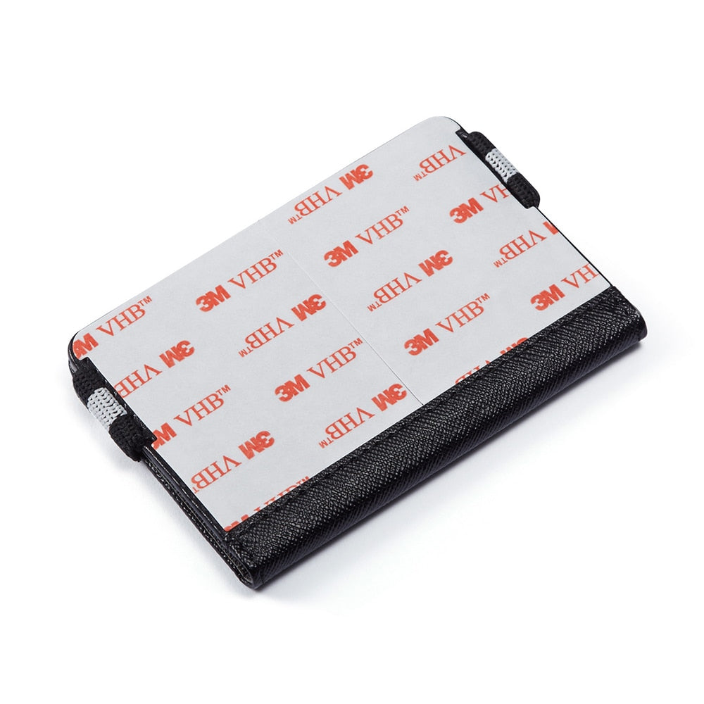 Flip Sticker Leder-Handy-Kartenhalter-Hülle, selbstklebend, Brieftaschen-Beutel, flexibler Ständer, Aufkleber, Kredit-ID-Karten, Buddy-Sets