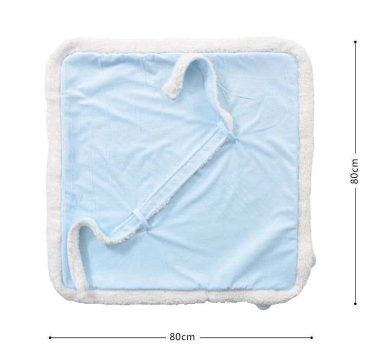 Winterdecke für Mädchen und Jungen Babys, Doppel Schicht Fleece Baby Swaddle Schlafsack für Neugeborene
