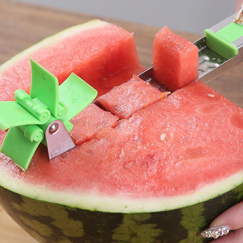 WALFOS Wassermelonenschneider aus Edelstahl, Windmühlen-Design