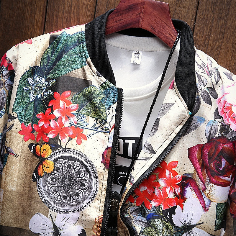 6 STIL Mode Frühling 2023, Druck Casual Herrenjacke Japanische Streetwear Designer