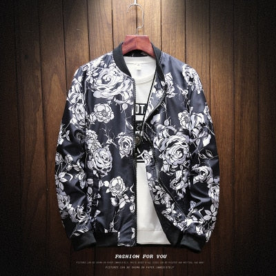 6 STIL Mode Frühling 2023, Druck Casual Herrenjacke Japanische Streetwear Designer