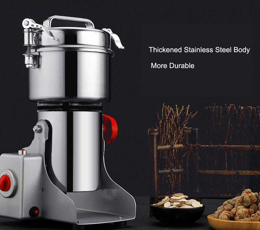 Leistungsstarke Kräutermühle, 220V EU/UK Stecker Gute Qualität Trockenfutter Kräuter, Kaffeemühle, Gewürze Mühle