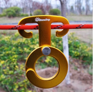 5PCS Aluminium Multifunktions Outdoor Seil Aufhänger, Camping Zelt Werkzeug, Paracord Seil