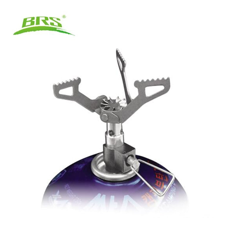 BRS Outdoor Gasherd Camping Gasbrenner, Tragbarer Mini-Titanofen, Überlebensofen Gaskocher BRS-3000T