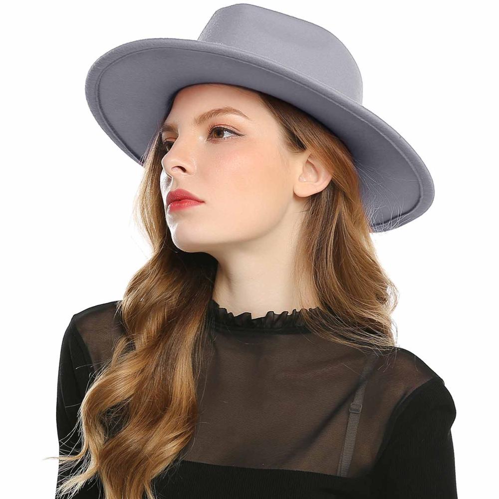 Schwarz Rot Fedora Hüte Für Frauen