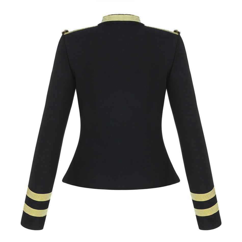 Neue Sexy Sommer Verband Jacke, O Neck Plus Größe Oberbekleidung, Feste Kurze Mäntel, Weibliche Party Elegante Langarm Jacke
