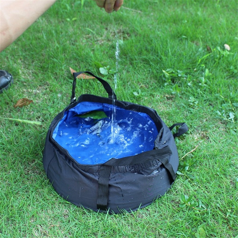 8,5 l zusammenklappbares Waschbecken, ideal für Angeln, Wandern, Outdoor, Wasserbehälter