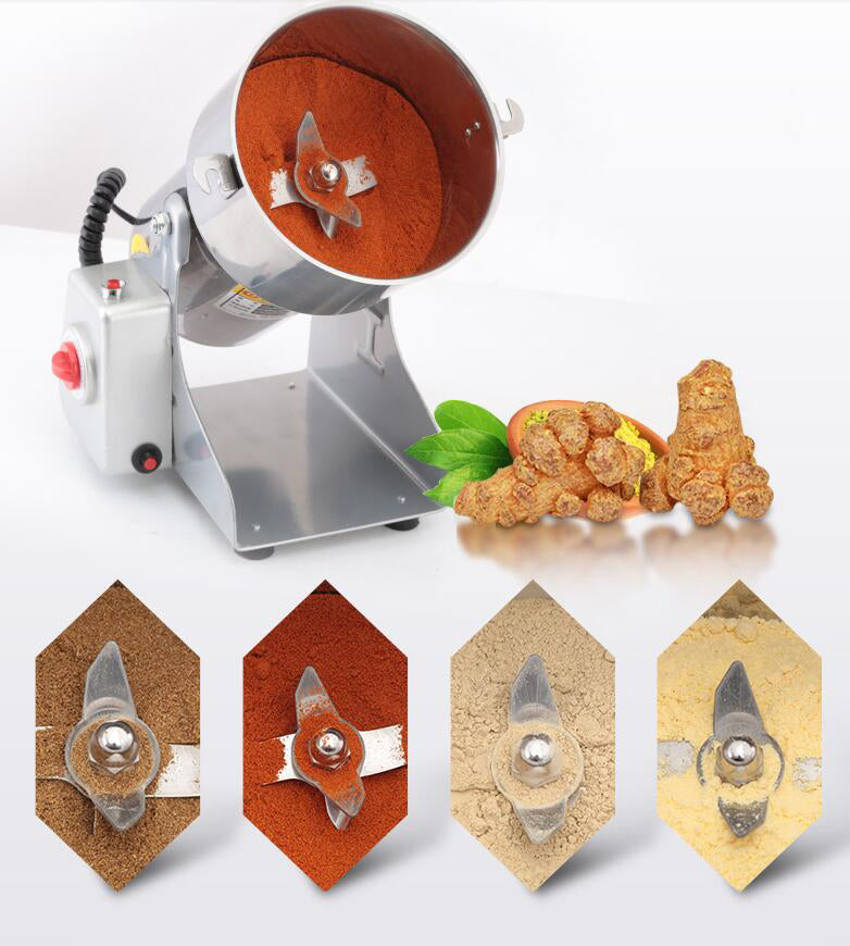 Leistungsstarke Kräutermühle, 220V EU/UK Stecker Gute Qualität Trockenfutter Kräuter, Kaffeemühle, Gewürze Mühle
