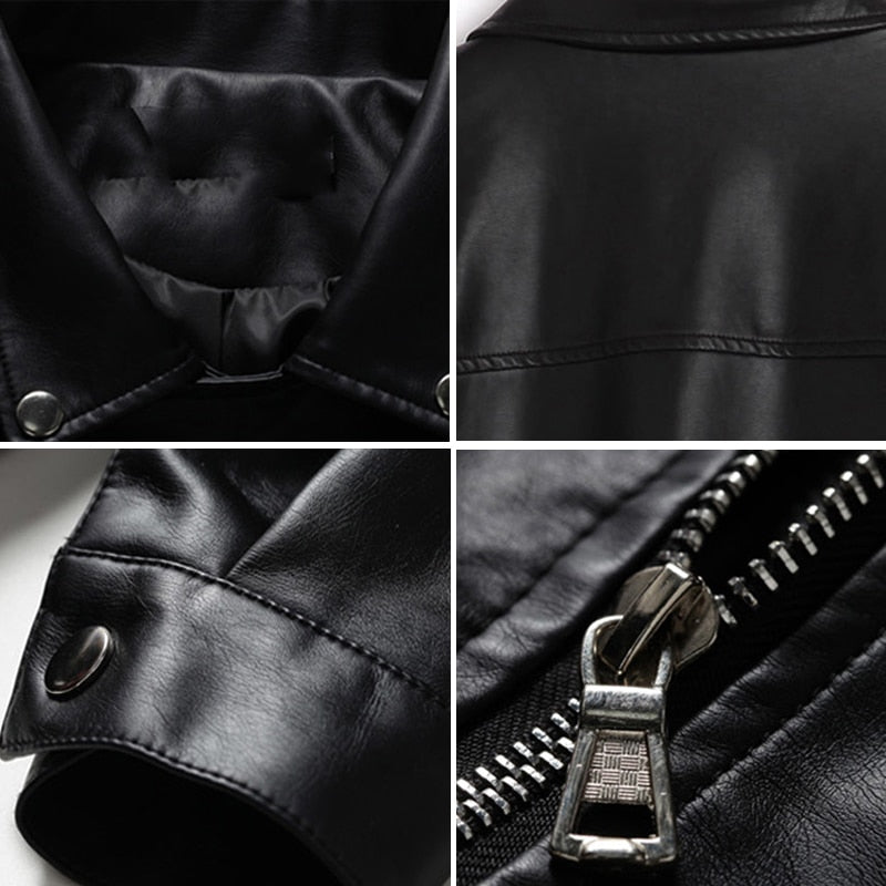 Herbst Winter Leder Jacke Übergroßen Freund Koreanischen Stil