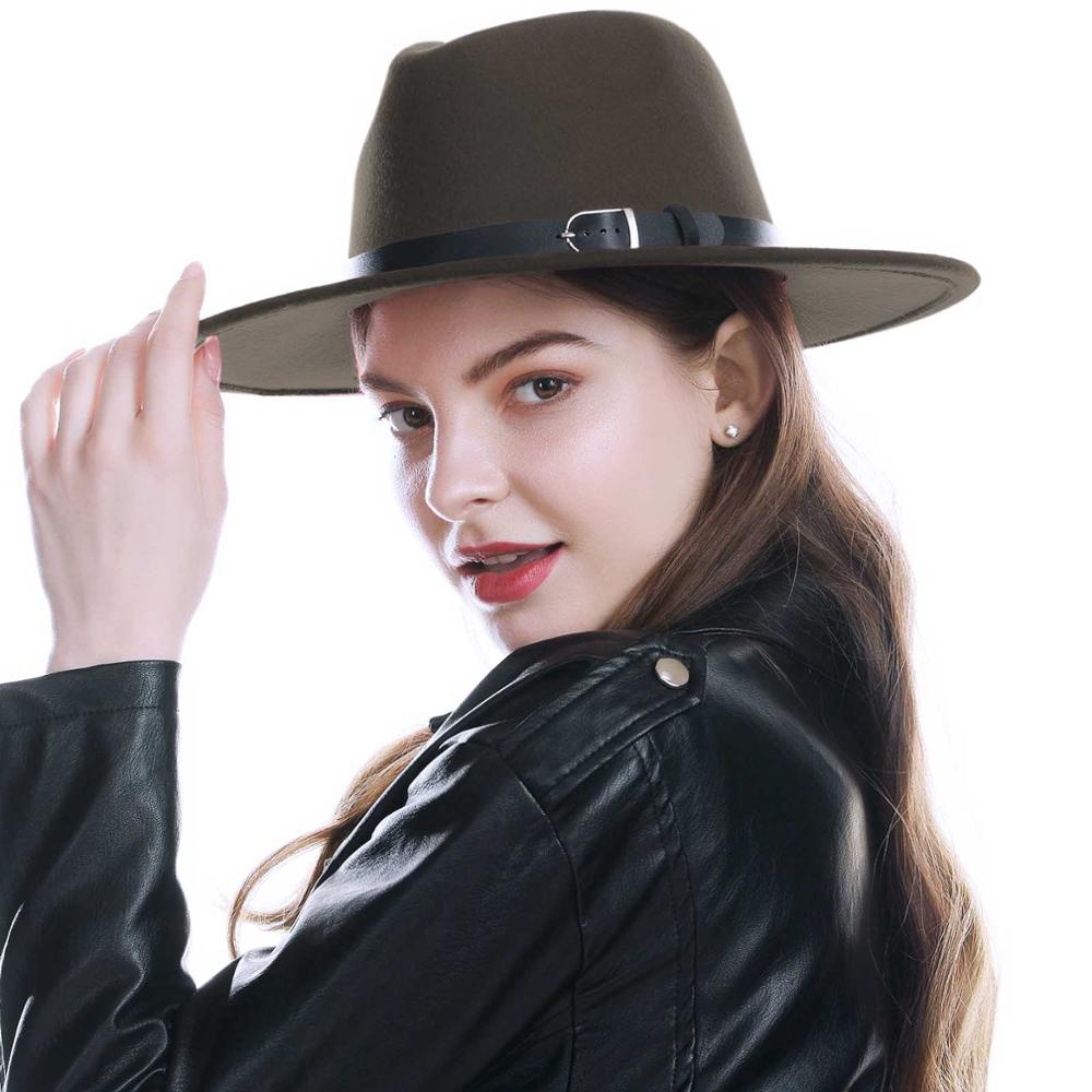 Schwarz Rot Fedora Hüte Für Frauen