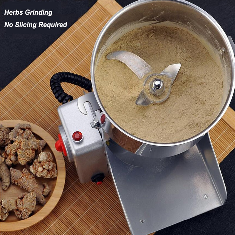 Große Kapazität 2500G / 3000W Kräutermühle, Leistungsstarke Mühle für Getreide, Gewürze, Mixer und Trockenfutter Mühle