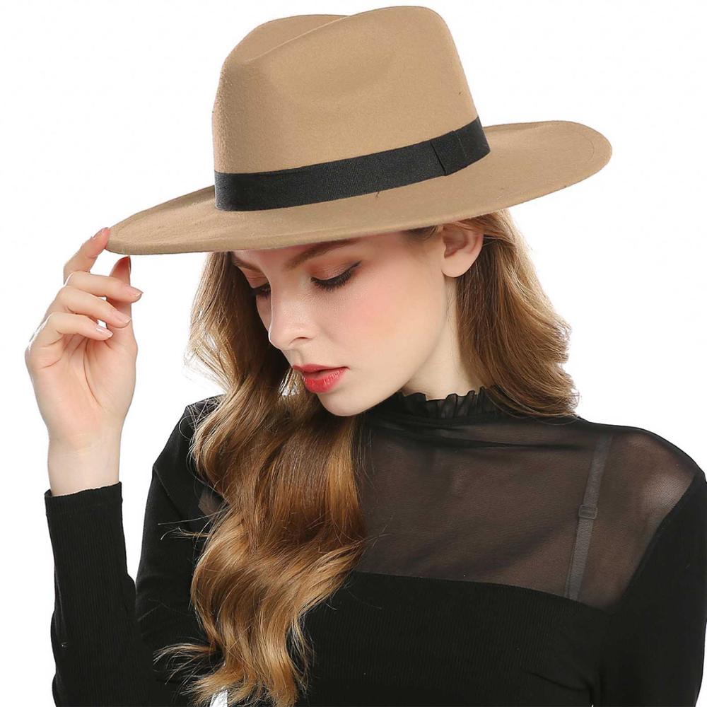 Schwarz Rot Fedora Hüte Für Frauen