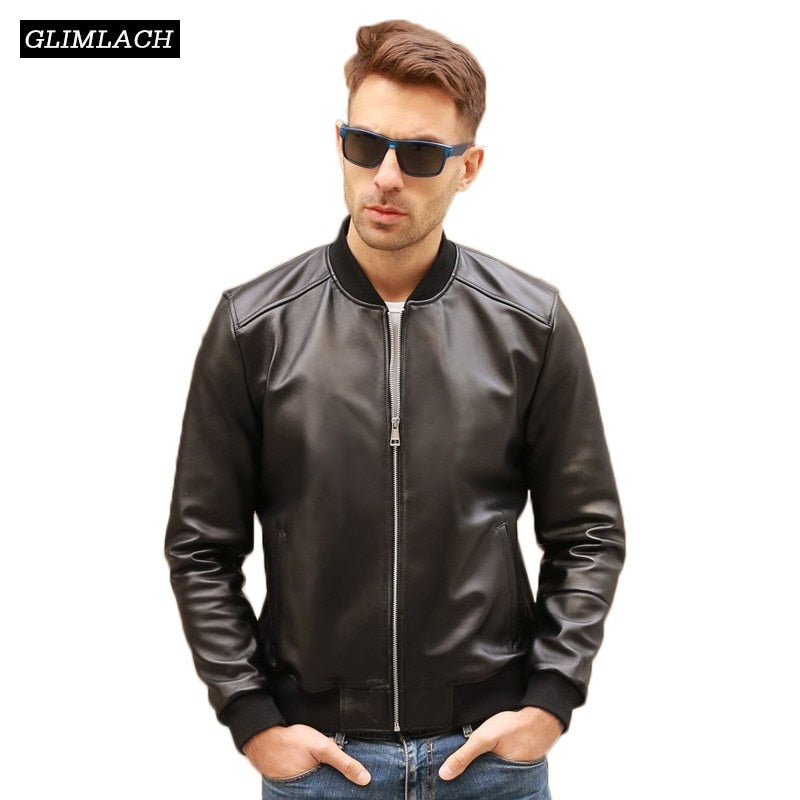 Große Größe 5XL Herren Echtleder Bomberjacke, Fliegerjacke Schwarz Aviator Pilotenmäntel