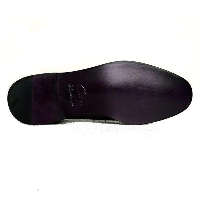 Maßgeschneiderter Lederschuh mit runder Zehenpartie, Medaillon, Weiß, Schwarz, gemischte Farben, 100 % echtes Kalbsleder